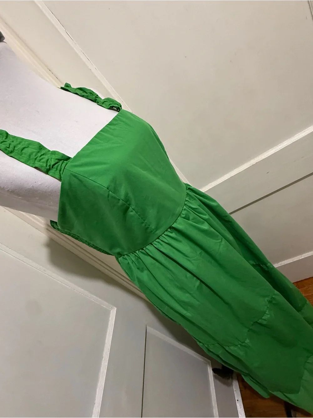 Ashley & Sage Green Tiered Sundress. Xl